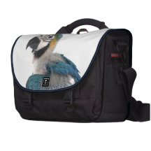 Blue and yellow Macaw Commuter Bag