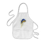 Blue and Yellow Maccaw by Edward Lear Aprons