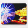 BLue and Yellow Zoomed Fair Rides Mousepad