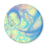 Blue Angel – Cosmic Azure & Lemon Fridge Magnets