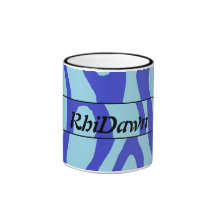 Blue Animal Print coffee mug