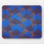 Blue ankara mouse pad