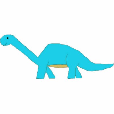 Blue apatosaurus sculpture cut out by serenity_ii