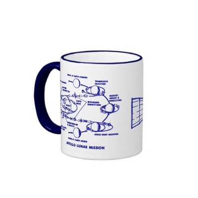 Blue "APOLLO CM/MISSION PLAN" Mug by transearth