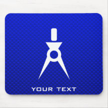 Blue Architect Mouse Pads