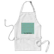 Blue argyle banana pattern aprons