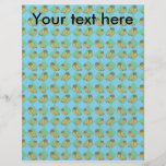 Blue argyle banana pattern custom flyer