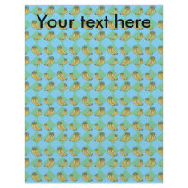 Blue argyle banana pattern
