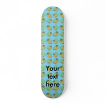 Blue argyle banana pattern