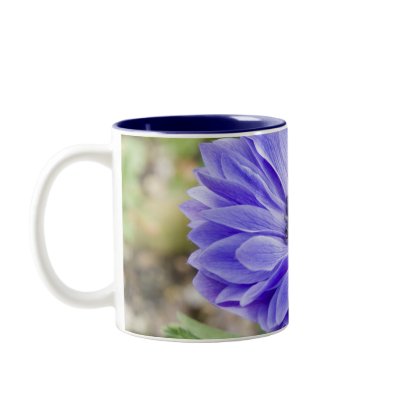Blue Aster Flower Coffee Cup Mugs by PerennialGardens