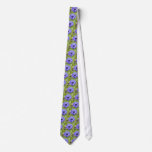 Blue Aster Flower Men's Tie