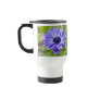 Blue Aster Flower Plastic Travel Mug