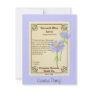 Blue Aster Seed Packet Personalised Invite