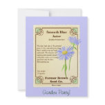 Blue Aster Seed Packet invitations
