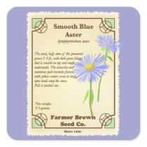 Blue Aster Seed Packet