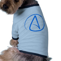 Blue Atheist A Dog T-shirt