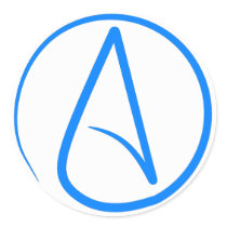 Blue Atheist A Stickers