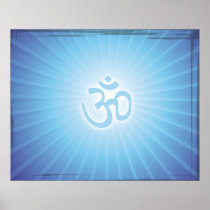 Blue Aum Energy Posters