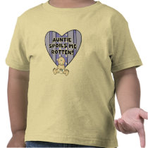 Blue Auntie Spoils Me Tshirts and Gifts