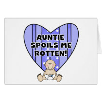 Blue Auntie Spoils Me Tshirts and Gifts Card