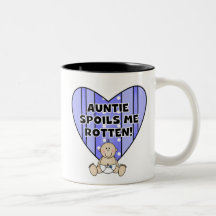 Blue Auntie Spoils Me Tshirts and Gifts Coffee Mug
