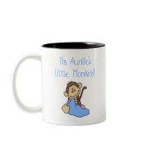 Blue Auntie's Monkey Coffee Mug