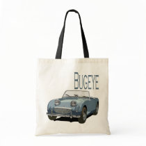 Blue Austin Healey Sprite Tote Bag
