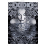 Blue Autumn Greeting Card