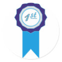 Blue Award stickers