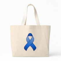 Blue Awareness Ribbon Bag