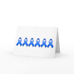 Blue Awareness Ribbon Card