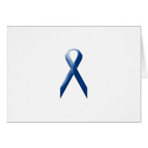 Blue awareness ribbon cards