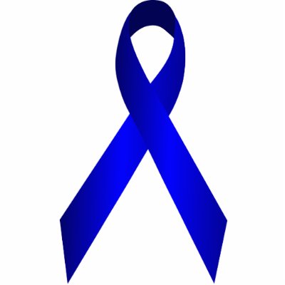 Blue Awareness Ribbon Pin Photo Cutout by windyone