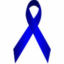 Blue Awareness Ribbon Pin photo sculptures