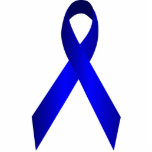 Blue Awareness Ribbon Pin photo sculptures