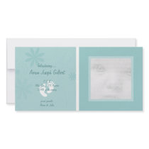 Blue Baby Announcement Photo Cards