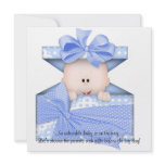 Blue Baby Boy Shower Invitation or Announcement