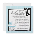 Blue Baby Buggy invitations