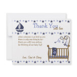 Blue Baby Crib Custom Invites