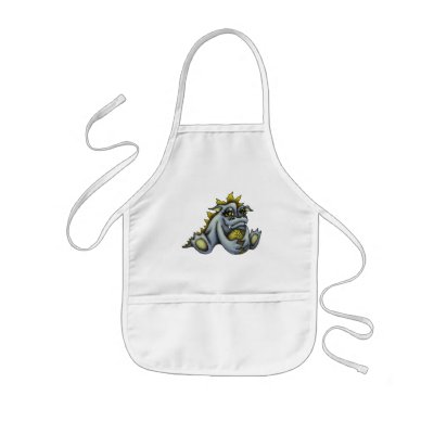 Blue baby dragon aprons by tanyabond