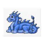 Blue Baby Dragon Postcards