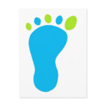 Blue Baby Foot Postcards