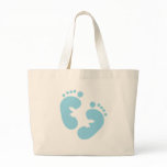 Blue Baby Footprints  bags