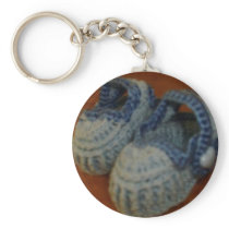 Blue Baby Shoes Keychains
