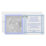 Blue Baby Shower Thank You Card from baby boy photo cards