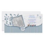Blue Baby shower Thank You Photo Card from baby photo cards