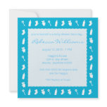 Blue Baby Things Invitation