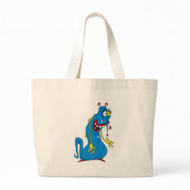 Blue bacteria canvas bags
