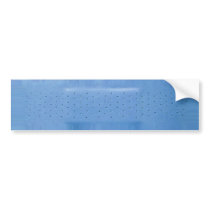 Blue Band-Aid Bumper Sticker