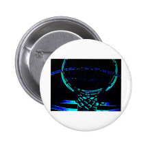 Blue Basketball hoop Button